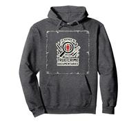 Prefiero Estar Viendo documentales sobre crímenes Reales Sudadera con Capucha, Unisex para Adultos, Jaspeado Oscuro, M