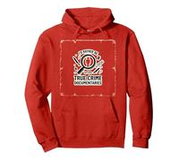 Prefiero Estar Viendo documentales sobre crímenes Reales Sudadera con Capucha, Unisex para Adultos, Rojo, M