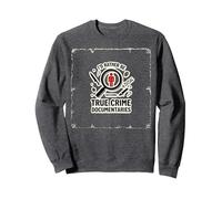 Prefiero Estar Viendo documentales sobre crímenes Reales Sudadera, Unisex para Adultos, Jaspeado Oscuro, M