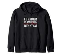 Prefiero Estar Viendo programas de Crimen con mi Gato - Misterio Sudadera con Capucha