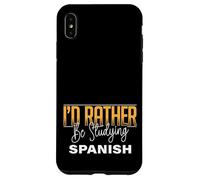 Prefiero Estudiar la Práctica de Aprendizaje del Idioma Españ Carcasa para iPhone XS MAX