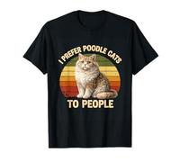 Prefiero Gatos caniche a la Gente Vintage Selkirk Rex Propietario de Gato Camiseta
