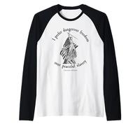 Prefiero Libertad peligrosa Jefferson Vintage 1776 América Camiseta Manga Raglan