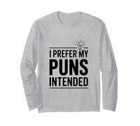 Prefiero mis Juegos de Palabras con la intención Humor Divertido de Juegos de Palabras Manga Larga