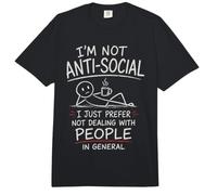 Prefiero no Tratar con Gente Divertido Anti-Social Comfort Colors Adult Heavyweight T-Shirt