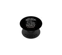 Prefiero no Tratar con Gente Divertido Anti-Social PopSockets PopGrip Adhesivo