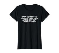 Prefiero Salir con un Chico Gay Centro de Citas Funny AI LGBTQ+Meme Camiseta gráfica económica, Mujer, Negro, M