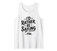 Prefiero ser Amante de los Barcos náuticos de Vela Camiseta sin Mangas