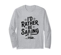 Prefiero ser Amante de los Barcos náuticos de Vela Manga Larga