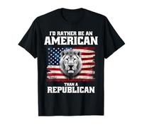 Prefiero ser Estadounidense Que un Pro demócrata Republicano Camiseta