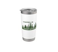 Prefiero ser un bañista de bosque Vaso térmico de acero inoxidable de doble pared
