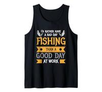 Prefiero Tener un Mal día de Pesca Que un Buen día en el Trabajo Camiseta sin Mangas