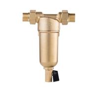 Prefiltro de agua caliente Sistema purificador de latón completo Prefiltro de malla de acero inoxidable con indicador de agua caliente Con alta tasa de filtración y alto caudal(Whole brass,25MM 0.75 i