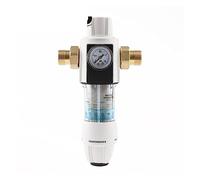 Prefiltro de agua de acero inoxidable, purificador frontal de manómetro, lavado a contracorriente de cobre, elimina el óxido, tubería de sedimentos, limpiador indirecto de bebidas(4 Points-01)
