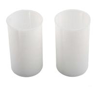 Prefiltro de tamiz de succión ABS para bombas de piscina SPS25/SPS50/SPS75/SPS100 - 130 mm de altura, 70-74 mm de diámetro, compatible con círculo de piscina (2 unidades)