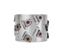 Prefresadora de diamante PCD con hoja desechable, Compatible con herramientas de recorte de aplicadora de bandas de bordes(Right-R,100xd30xH50x12T)