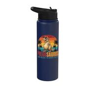 Preggosaurus Rawr Means I'm Hungry for Two Funny Pregnancy Stainless Steel Insulated Water Bottle