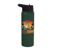 Preggosaurus Rawr Means I'm Hungry for Two Funny Pregnancy Stainless Steel Insulated Water Bottle