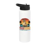 Preggosaurus Rawr Means I'm Hungry for Two Funny Pregnancy Stainless Steel Insulated Water Bottle