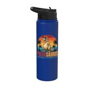 Preggosaurus Rawr Means I'm Hungry for Two Funny Pregnancy Stainless Steel Insulated Water Bottle