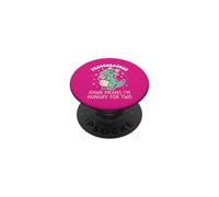 Preggosaurus Rawr Significa Que Tengo Hambre de Dos Amantes de Dino T-Rex PopSockets PopGrip Adhesivo
