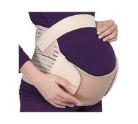 Pregnancy Belly Band - Maternity Support Belt for Abdomen, Waist & Back - Beige