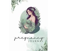 pregnancy journal for mother , A Keepsake for Expecting Moms ,84 pages , 8.25 x 11 inch green colour minimalist simple floral