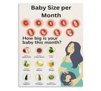 Pregnancy Milestone Poster Development Timeline for Doula Birth Preparation