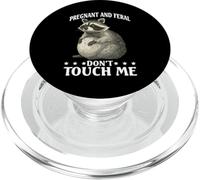 Pregnant and Feral Don't Touch Me Madre de ánimo - PopSockets PopGrip para MagSafe