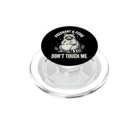 Pregnant and Feral Don't Touch Me PopSockets PopGrip para MagSafe