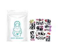 Pregnant Belly Stickers Set - 10 Sheets Pregnancy Bump Photo Booth Props Pack, Pregnant Women Belly Growth Keepsake Stickers, Couples Shower Photography Expectant Mothers Celebration Use