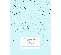 Pregnant with Purpose - 8.25x11" Pregnancy Planner for Surrogates with Medication Calendar, Weekly Tracking, Positive Affirmations, Birth Plan, and more! - Blue Stars Cover