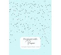 Pregnant with Purpose - 8.5x11" Pregnancy Planner for Surrogates with Medication Calendar, Weekly Tracking, Positive Affirmations, Birth Plan, and more! - Blue Stars Cover