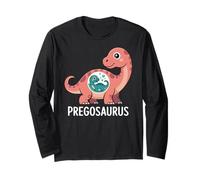 Pregosaurus, Pregnant Dinosaur, Baby Pregnancy Announcement Manga Larga