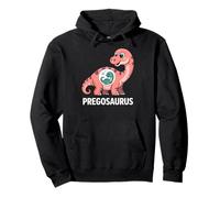 Pregosaurus, Pregnant Dinosaur, Baby Pregnancy Announcement Sudadera con Capucha