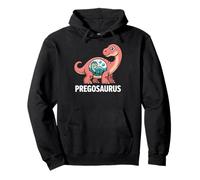 Pregosaurus, Pregnant Dinosaur, Baby Pregnancy Announcement Sudadera con Capucha