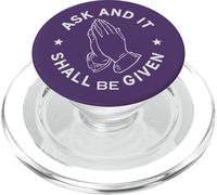 Pregunta y será Dado. Cita bíblica PopSockets PopGrip para MagSafe