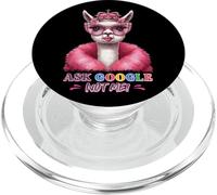 Pregúntale a Google Not Me Llama Queen Style PopSockets PopGrip para MagSafe