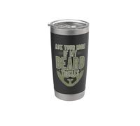 Pregúntale A Tu Madre Si Mi Barba Le Hace Cosquillas. Vaso térmico de acero inoxidable de doble pared
