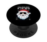 Pregúntale a tu mamá si Soy Real Santa Claus Navidad PopSockets PopGrip Adhesivo