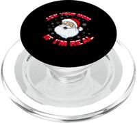 Pregúntale a tu mamá si Soy Realmente Divertido Navidad Santa Claus Navidad PopSockets PopGrip para MagSafe