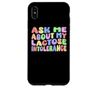 Pregúntame acerca de mi intolerancia a la lactosa | Humor adulto nervioso divertido Carcasa para iPhone XS Max