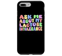 Pregúntame acerca de mi intolerancia a la lactosa | Humor adulto nervioso divertido Carcasa para iPhone 7 Plus/8 Plus
