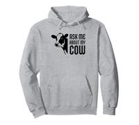 Pregúntame por mi vaca - Divertido amante de las vacas de animales de granja Sudadera con Capucha