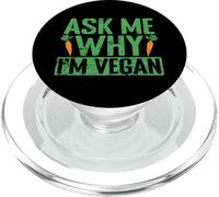 Pregúntame por qué Soy Vegano PopSockets PopGrip para MagSafe