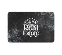 Pregúntame sobre Bienes Raíces Alfombrilla De Baño Resistente Felpudos Entrada Lavable Alfombra Exterior para Pasillo Bañera Jardín 40X60Cm