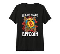 Pregúntame sobre Bitcoin Crypto Token Blockchain Cryptocurrency Camiseta Premium