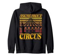 Pregúntame sobre Circus Carnival Party Staff Tamer Clown Sudadera con Capucha