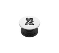 Pregúntame sobre el Fin del Mundo PopSockets PopGrip Adhesivo