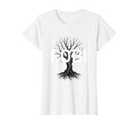 Pregúntame sobre FOBI Miedo a ser Incluido Introvertido Camiseta gráfica económica, Mujer, Blanco, XS